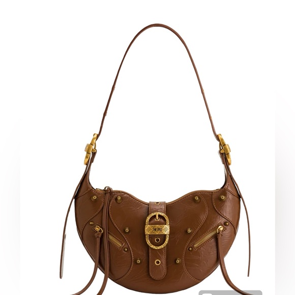 JW PEI Handbags - JW PEI TESSA CRUSHED SHOULDER BAG - BROWN, NEW with bag and Box